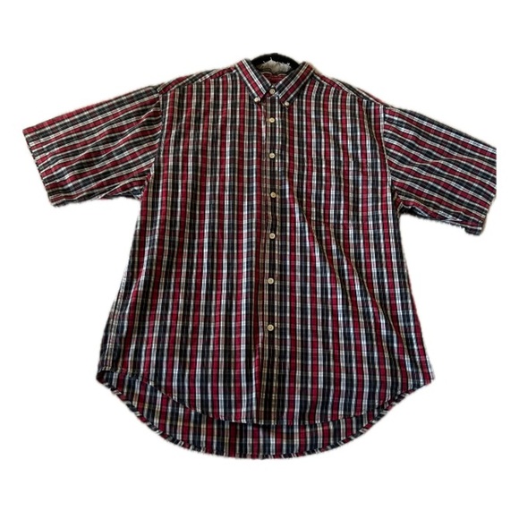 Puritan Other - Puritan Wrinkle Resistant Red Plaid Button-up Shirt